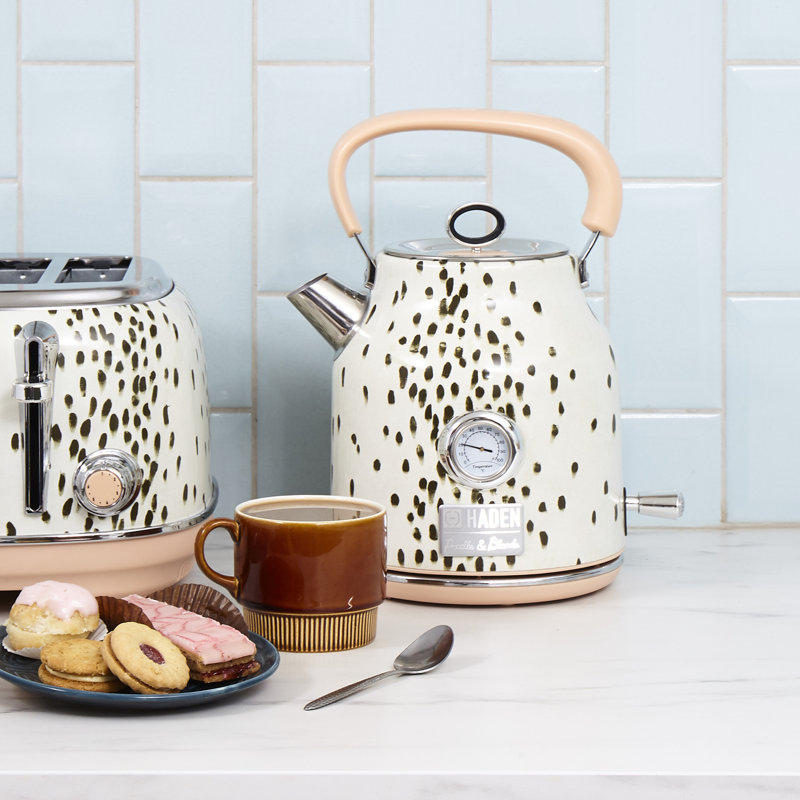 Haden Poodle & Blonde 1.8 qt. Stainless Steel Electric Tea Kettle